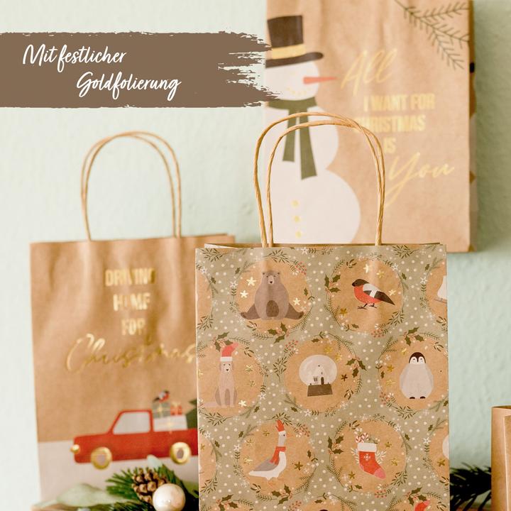 Produktbild Papierdrachen Christmas (Geschenktüte, 6 x)