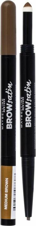 Actual product image Maybelline New York Brow Satin Duo (Medium Brown)