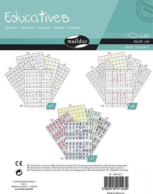 Actual product image Maildor Learning stickers