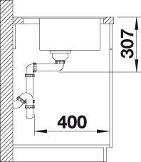 Produktbild Blanco Zenar 45 S-F (49.80 cm, 84.75 cm)