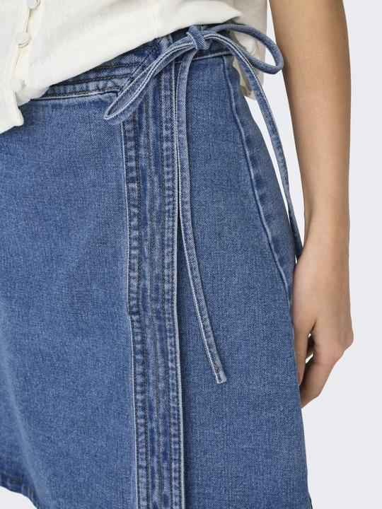 Actual product image Only Onlvilla Wrap Tie Skirt Dnm Gua (S)