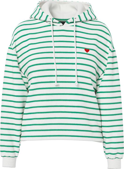 Pieces Pcchilli Ls Hoodie Stripes Emb Noos Bc (L)