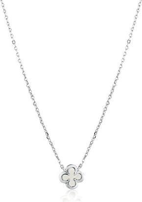 JVD - Charming silver necklace Four Leaf SVLN0749SK2PB45
