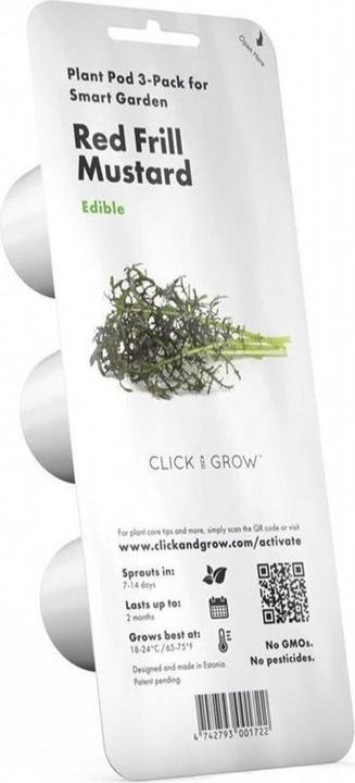 Produktbild Click and Grow Saatgut Roter Rüschen-Senf, 3er-Pack (Kräutersamen)