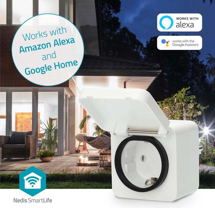 Produktbild Nedis SmartLife Smart Stecker | Wi-Fi | IP44 | 3680 W | Schutzkontakt | -25 - 55 °C | Android™ / IOS
