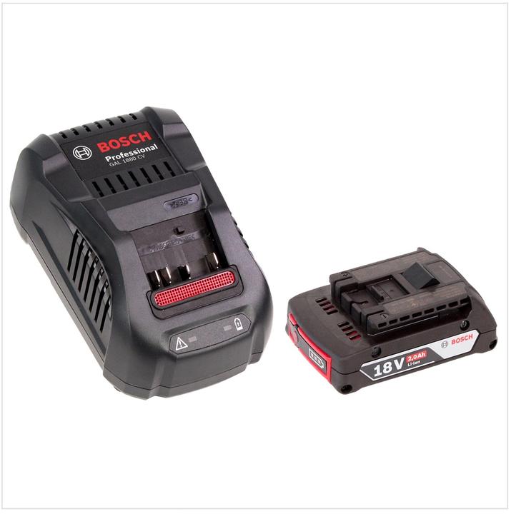 Productafbeelding Bosch Professional Bosch GBL 18 V-120 accu bladblazer met 1x Bosch GBA 18V 2.0 Ah accu + GAL 1880 CV lader (Oplaadbare batterij, Bladzuiger)