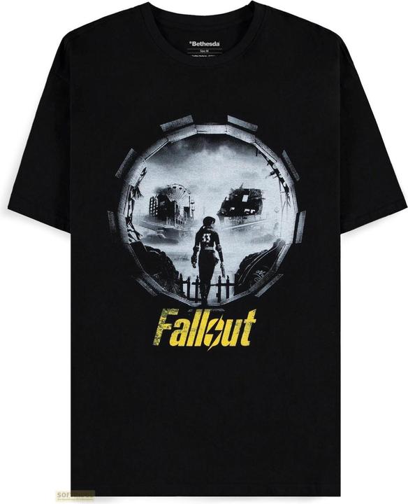 Difuzed Fallout - Vault 33 - Into The Wasteland - Short Sleeved T-shirt - S (S)