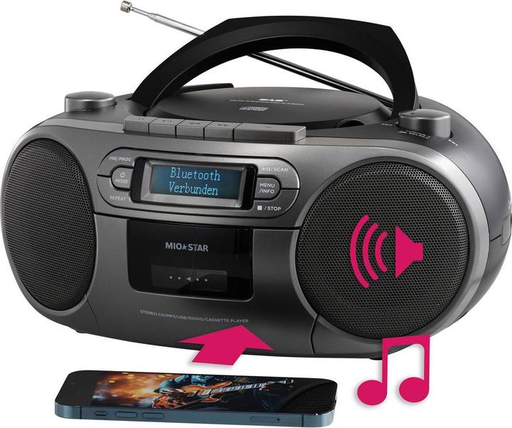 Actual product image Mio Star CD radio 200 DAB+ - nero (DAB+, Bluetooth)