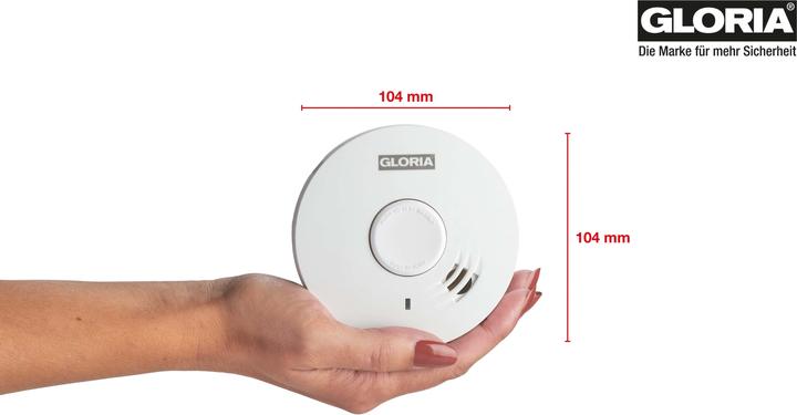 Produktbild Gloria Haus und Garten R-10 002518.0015 Rauchwarnmelder inkl. 10 Jahres-Batterie batteriebetrieben