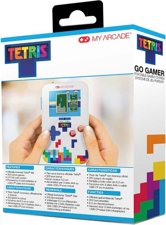 Produktbild MyArcade My Arcade DGUNL-7029 Tetris Go Gamer Classic Handheld Portable Video Game System (301 GAMES IN 1)