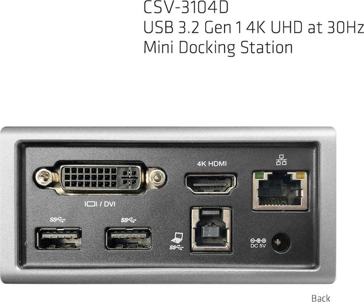 Produktbild Club 3D Csv-3104d (USB-B, 9 Ports)