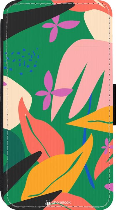 Produktbild PhoneLook Hülle Wallet schwarz Abstract Jungle (Apple iPhone 13 mini)