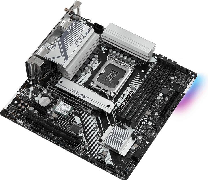 Image du produit AsRock B760M Pro RS/D4 WiFi (LGA 1700, Intel ICH7, mATX)