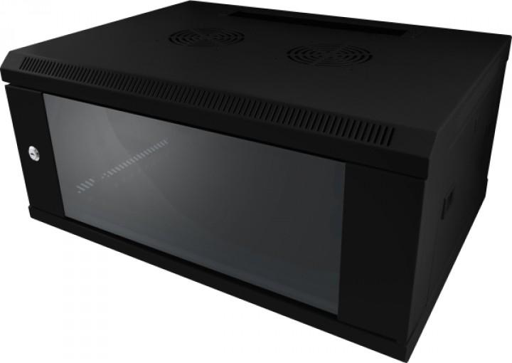 Produktbild Allnet 19 Wandgehäuse 9HE B600 / T450mm 1-teilig *schwarz* SMC-Serie (9 HE, 19 Zoll Rack)