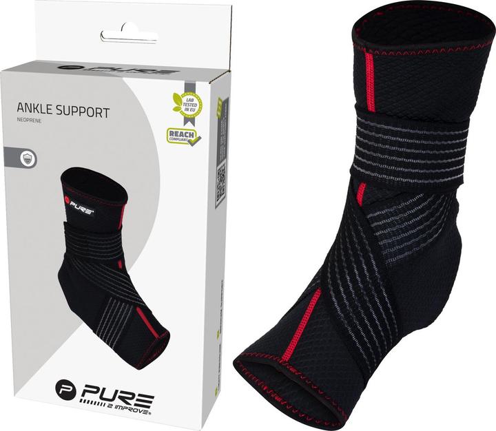 Actual product image Luxtri Ankle Brace L Unisex Neoprene Foot Bandage for Stability, Compression Subtalar Joint Sports (L)