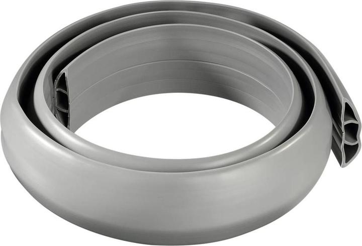 Actual product image Hama Flexible cable duct, self-adhesive, semi-circular, 180 x 6 x 1 cm, PVC, grey (Duct, 180 cm)