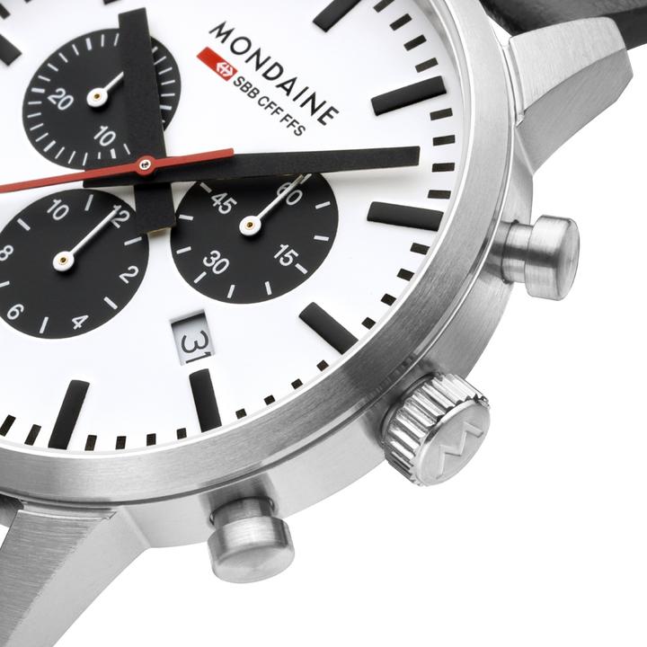 Immagine prodotto Mondaine Neo Vegan (Cronografo, Fatto in Svizzera, Orologio da polso analogico, 41 mm)