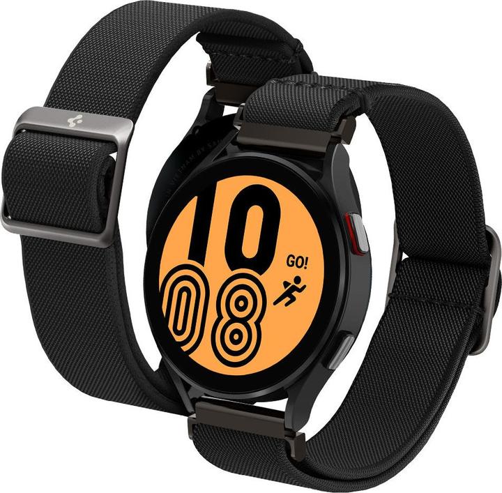 Actual product image Spigen FIT LITE Samsung GALAXY Watch 4 / 5 / 5 PRO (40 / 42 / 44 / 45 / 46MM) BLACK (Nylon)