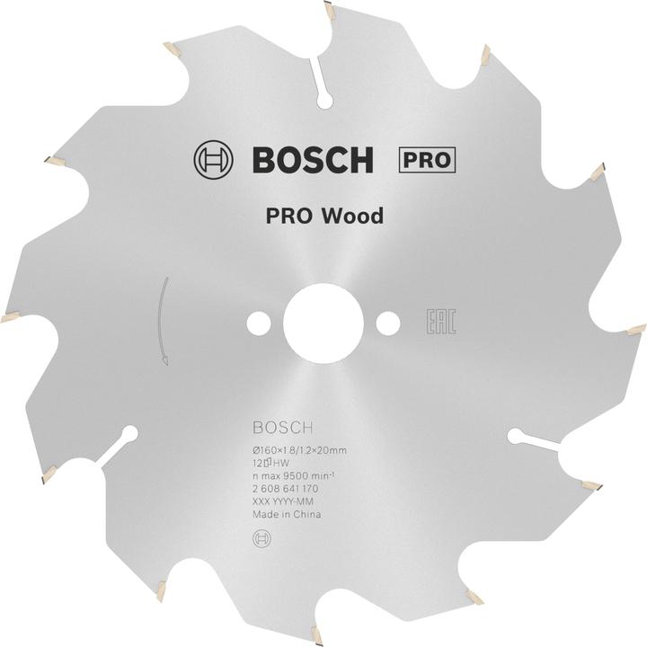 Actual product image Bosch Professional Zubehör PRO Wood circular saw blade, 160 x 1.8 x 20 mm