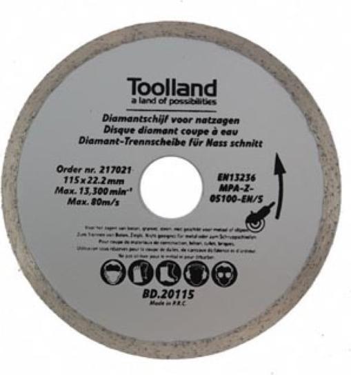 Image du produit Velleman DISQUE DE DIAMANT - 180 mm x 22.2 mm