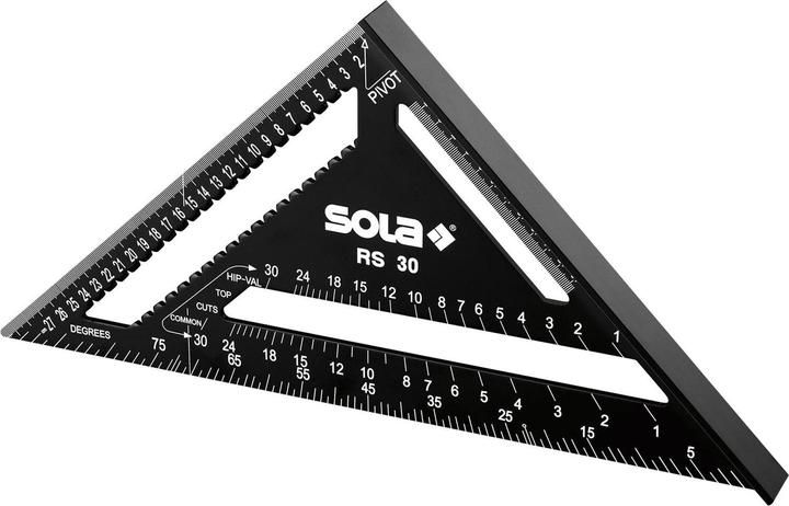 Sola Rafter angle RS 30 305 x 305 mm black coated