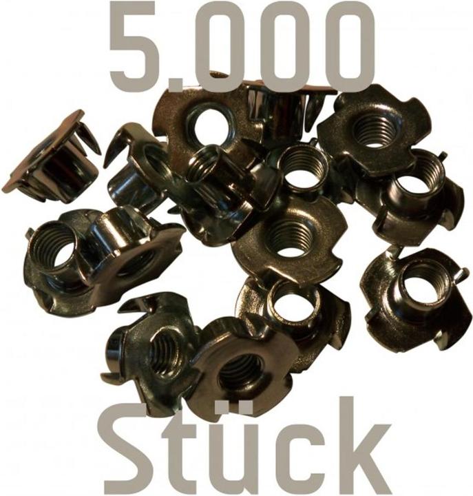 Produktbild Kletterbude 5000 Einschlagmuttern für Klettergriffe (Silber)