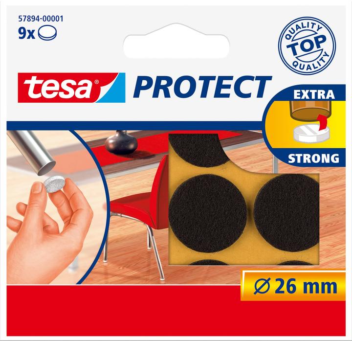 tesa Felt gliders (Felt gliders, 9 Piece)