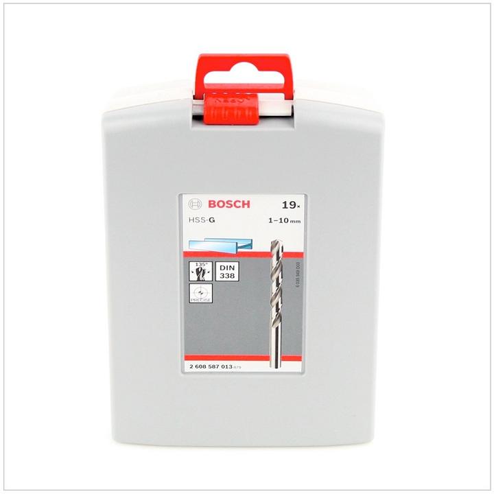 Actual product image Bosch Professional Zubehör PRO Metal HSS-G twist drill set, 19 pcs. (1 mm, 1.5 mm, 10 mm, 2 mm, 2.5 mm, 3 mm, 3.5 mm, 4 mm, 4.5 mm, 5 mm, 5.5 mm, 6 mm, 6.5 mm, 7 mm, 7.5 mm, 8 mm, 8.5 mm, 9 mm, 9.5 mm)