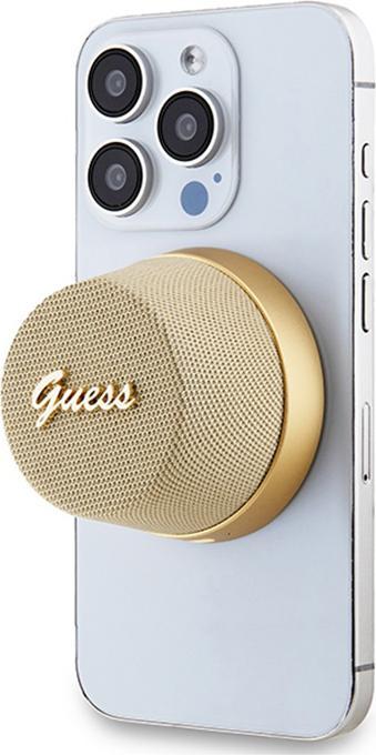 Productafbeelding Guess głośnik Bluetooth GUWSC3ALSMD Luidsprekerstandaard złoty/goud Magnetisch Script Metaal (12 h)