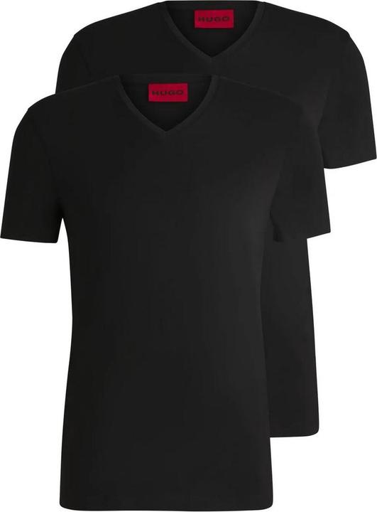 Hugo Boss Mens V Neck Slim T-Shirt (Pack of 2)