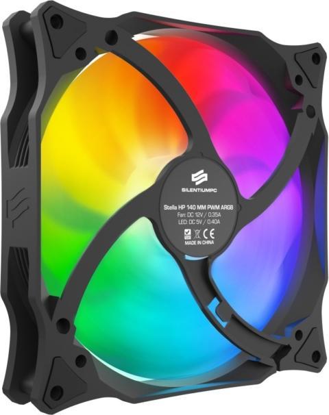 Actual product image Silentium PC Stella HP ARGB 140 PWM computer case fan (140 mm, 1 x)