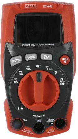 Image du produit Rs Pro True RMS Compact Digital Multimeter (CAT III 600V)