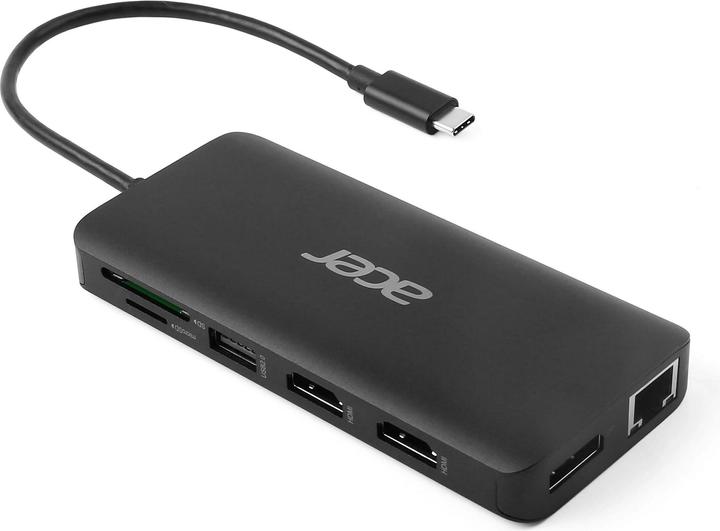 Actual product image Acer USB Type-C Dongle 12-in-1-Black (USB-C, 12 Ports)