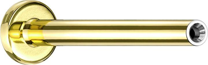 Image du produit Star Piercing Tige de labret Micro Threadless plaqué or (Acier chirurgical 316L)