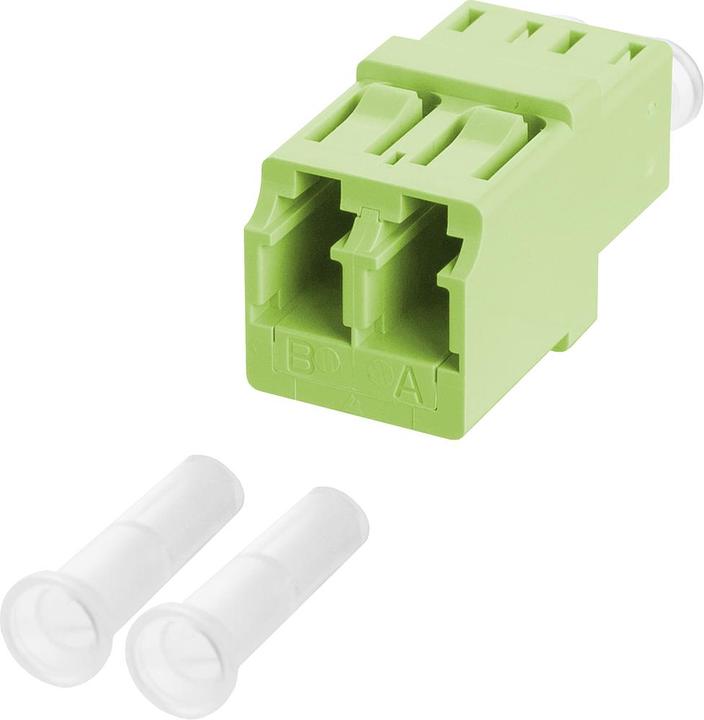 Produktbild Metz Connect OpDAT LC-D Kupplung OM5 (lindgrün) mit Snap-In Befestigung 1509009107M-I (Netzwerk Kupplung)