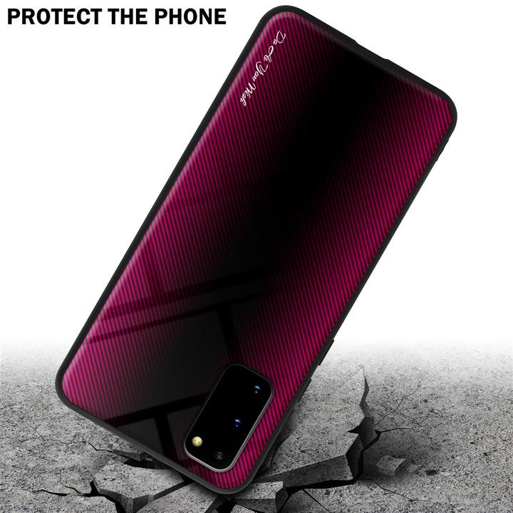 Productafbeelding Cadorabo TPU gestreepte glasplaat (Samsung Galaxy S20+)