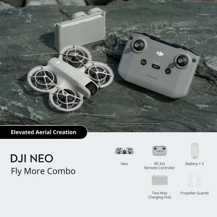 Productafbeelding DJI Neo Vlieg Meer Combo (18 min, 135 g, 12 Mpx)