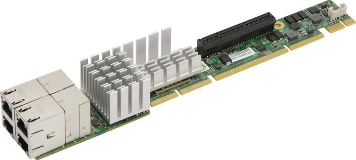 Produktbild Supermicro AOC-UR-i4XT 1U Ultra Riser - Netzwerkadapter