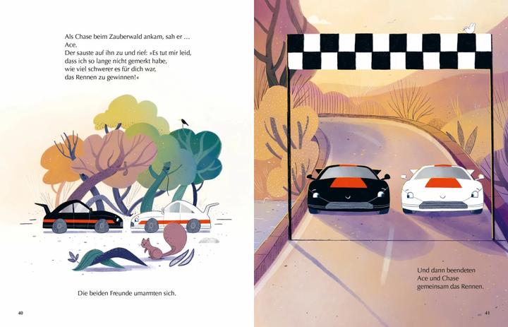 Produktbild Race Cars – Ein unfaires Rennen - Gemeinsam über weisse Privilegien und Rassismus sprechen (Deutsch, Alex Peter, Jenny Devenny, Charnaie Gordon, Melody Makeda Ledwon, 2023)