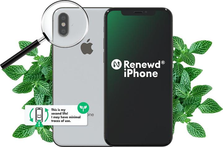 Produktbild Renewd iPhone X (256 GB, Silber, 5.80", 12 Mpx, Single SIM, A / Wie neu)