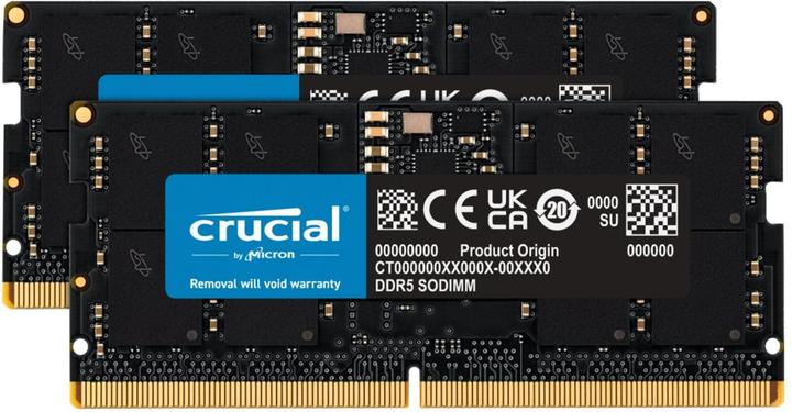 Actual product image Crucial CT2K16G48C40S5 (2 x 16GB, 4800 MHz, DDR5 RAM, SO-DIMM)