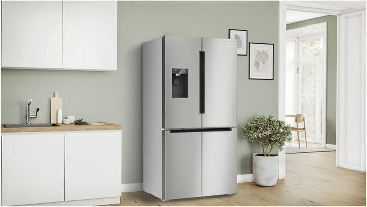 Produktbild Bosch Hausgeräte Serie 6, Kühl-Gefrier-Kombination, mehrtürig, 183 x 90.5 cm, Gebürsteter Stahl mit Anti Fingerprint (574 l)