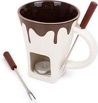 Actual product image Thumpsup Chocolate Fondue Mug (2 Forks, 1 Candle) (Chocolate fondue)
