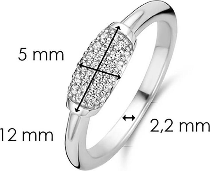 Immagine prodotto Ti Sento Milano Anello con zirconi 12192ZI (56, 925 Argento)