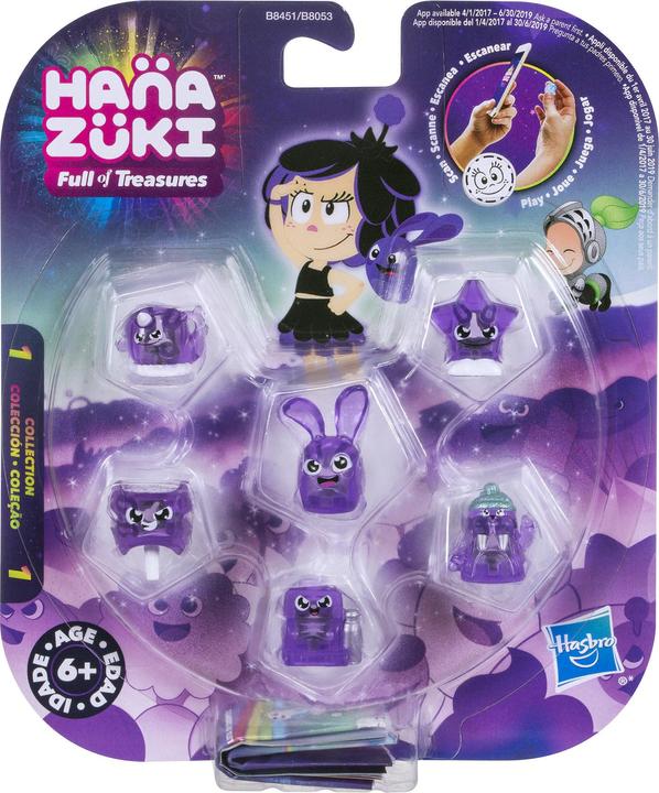Image du produit Hasbro Hanazuki - Pack 5 Trésors + 1 Mini Hemka Violet