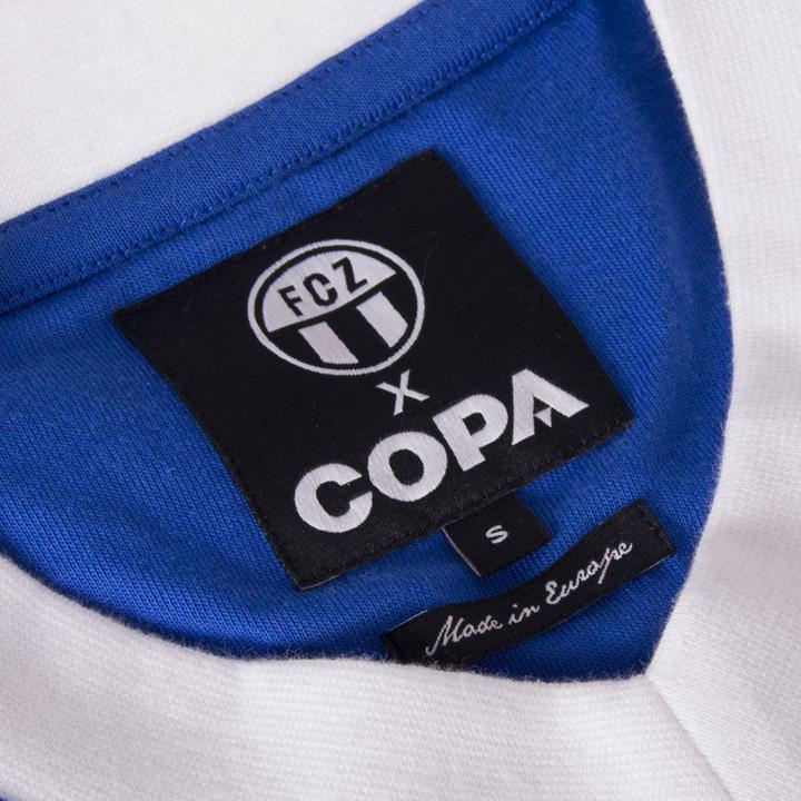 Image du produit Copa Football FC Zurich 1981 extérieur maillot rétro | FC Zurich 1981 maillot vintage (S)
