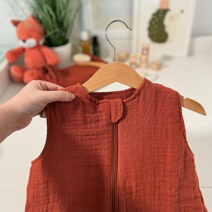 Produktbild Makian Schlafsäcke Musselin-Schlafsack - Terracotta - Gr. 60 (100 cm, 1.0 TOG)