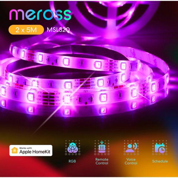 Produktbild Meross LED Streifen (Mehrfarbig, 200 cm, Indoor)