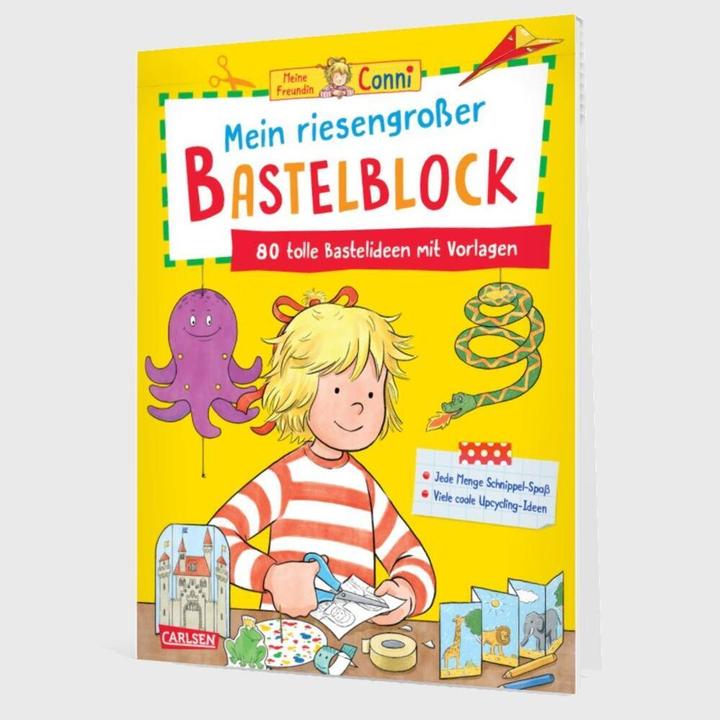 Actual product image Conni Gelbe Reihe (Beschäftigungsbuch): Mein riesengrosser Bastelblock (German, Hanna Sörensen, Ulrich Velte, 2024)