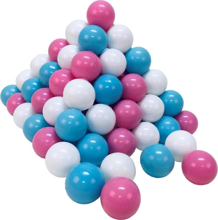 Knorrtoys Bälleset ca. Ø6 cm - 100 balls rose/creme/lightblue